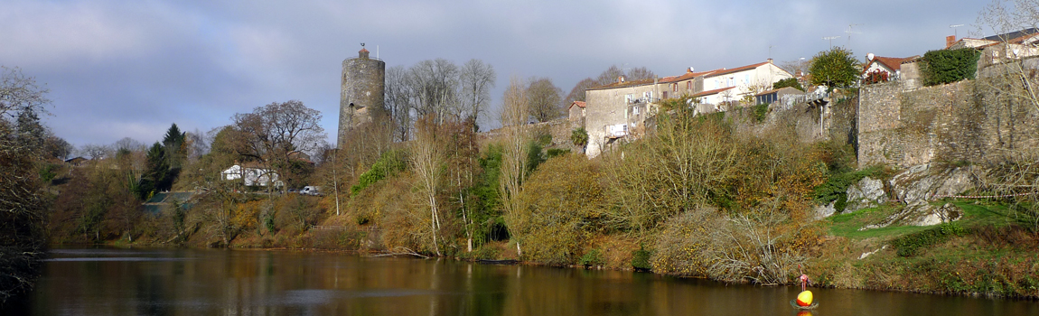 View of Vouvant from the Lake